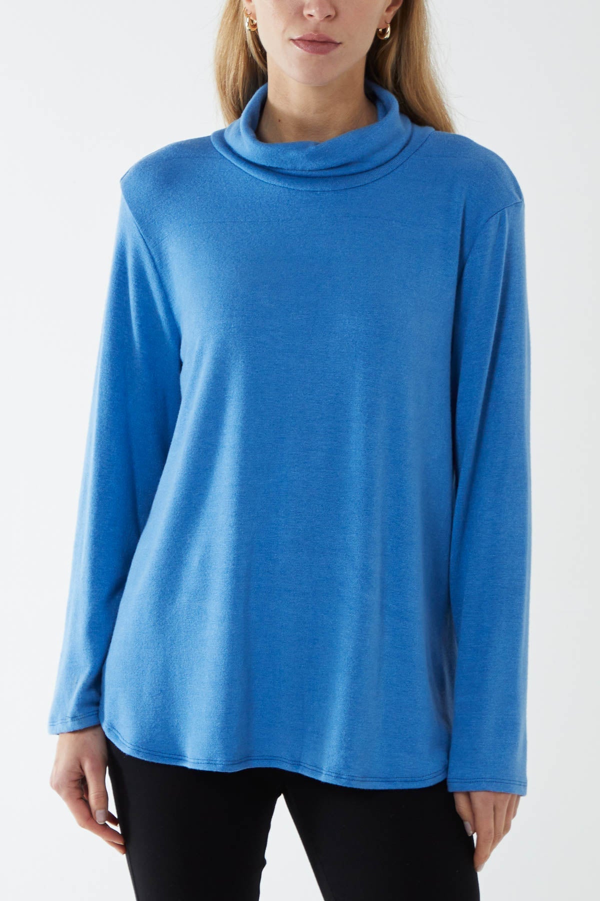 Roll Neck Fine Knit Jumper JMF1 WearAll