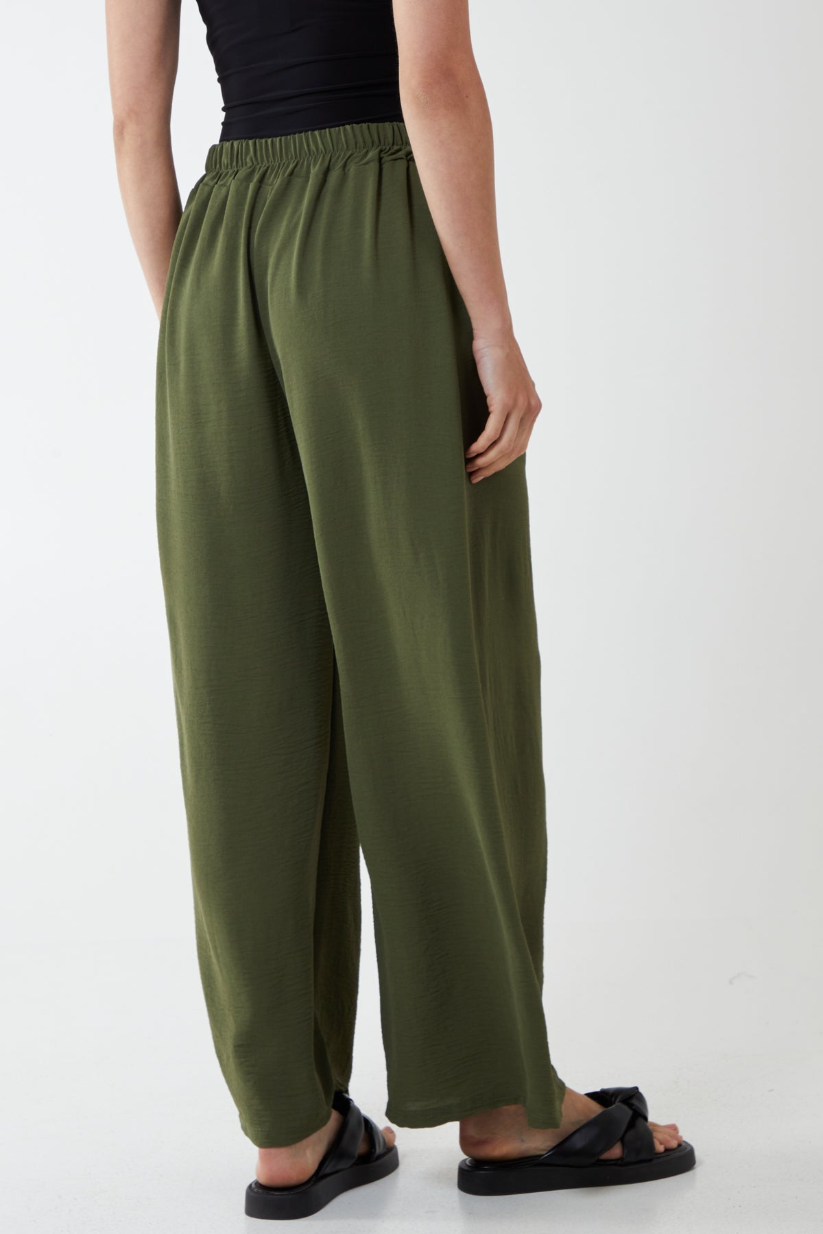 Drawstring Viscose Crepe Trouser TRS1 WearAll