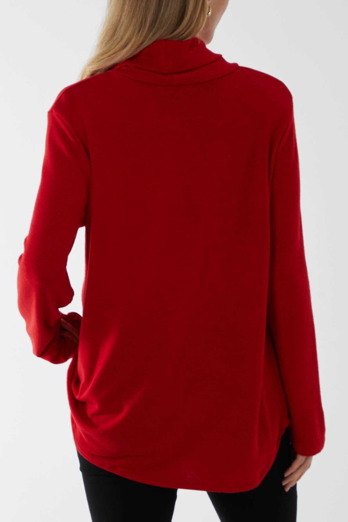 Roll Neck Fine Knit Jumper JMF1 WearAll