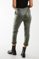 Magic Stretch PU Coated Crushed Trousers TRS1 WearAll