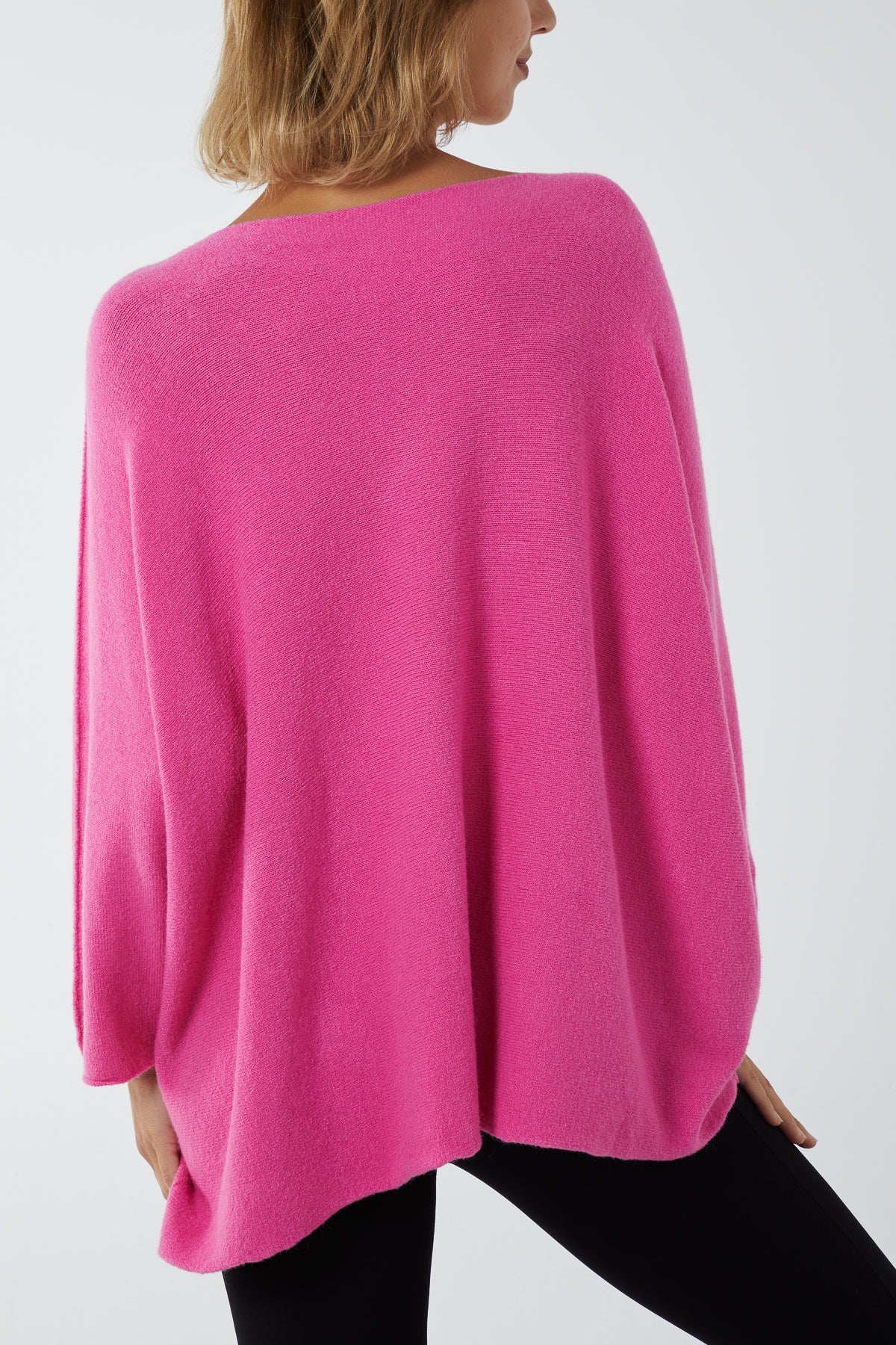 V-Neck Oversized Fine Knit Jumper Top WearAll