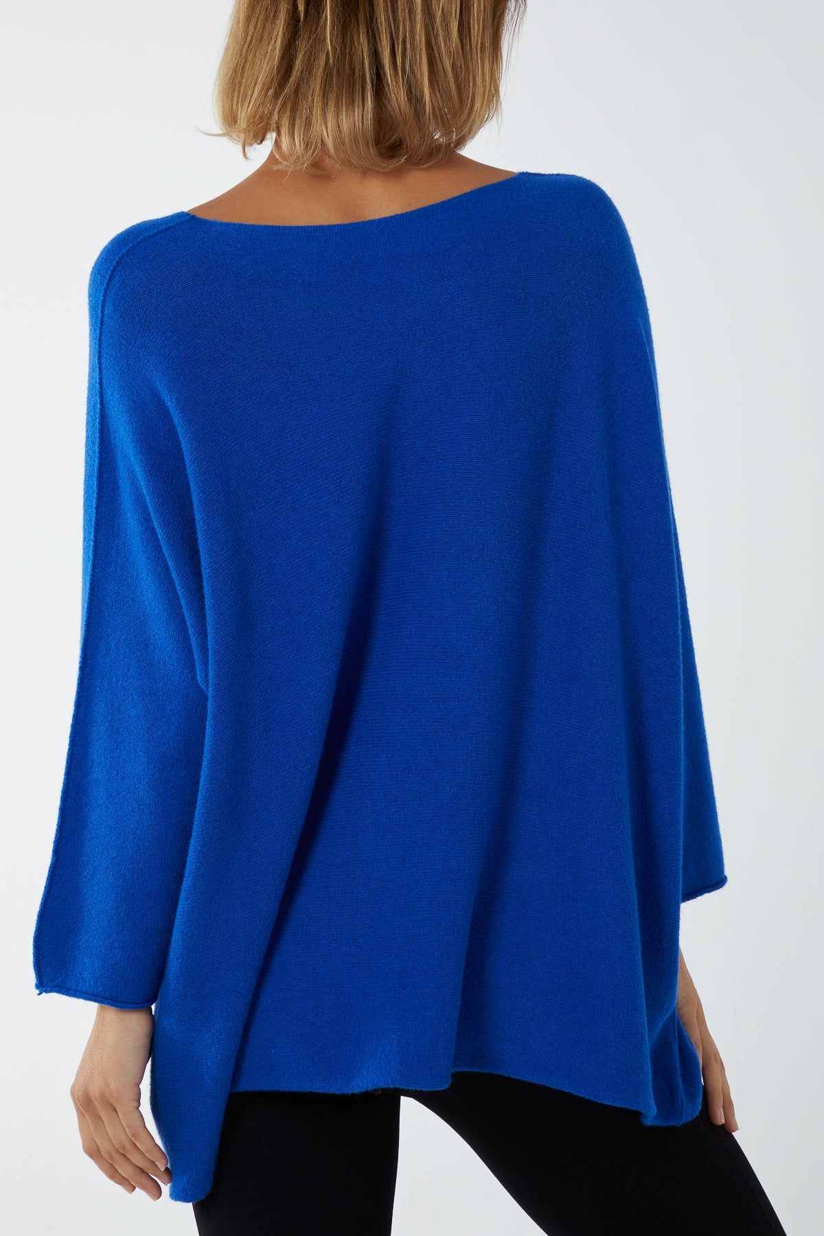 V-Neck Oversized Fine Knit Jumper Top WearAll