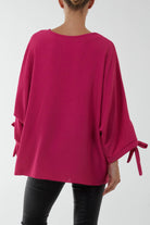 Ring Zip Tie Sleeve Blouse TOPMF2 WearAll