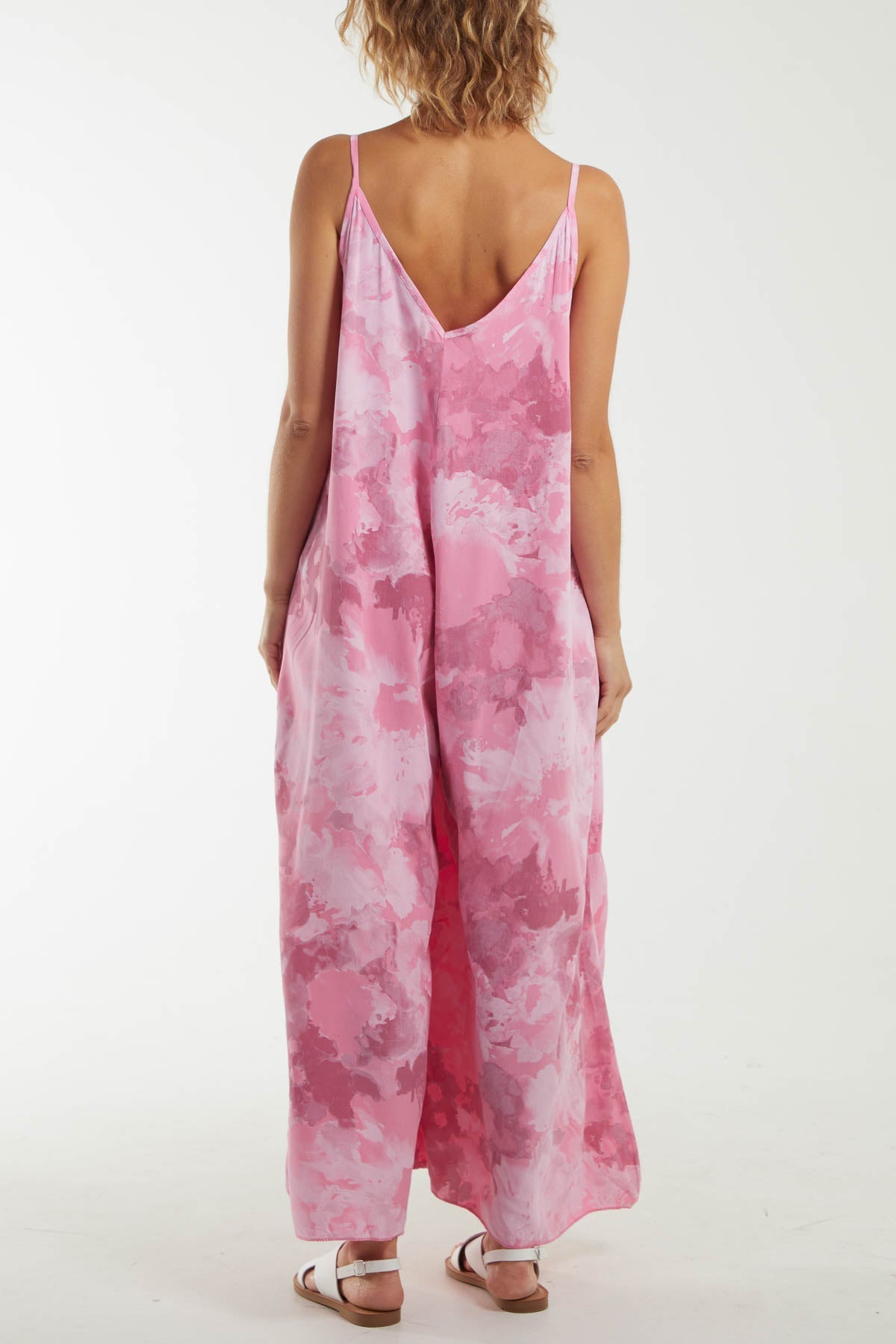 Smoky Print Cami Relaxed Fit Jumpsuit Dresses WearAll