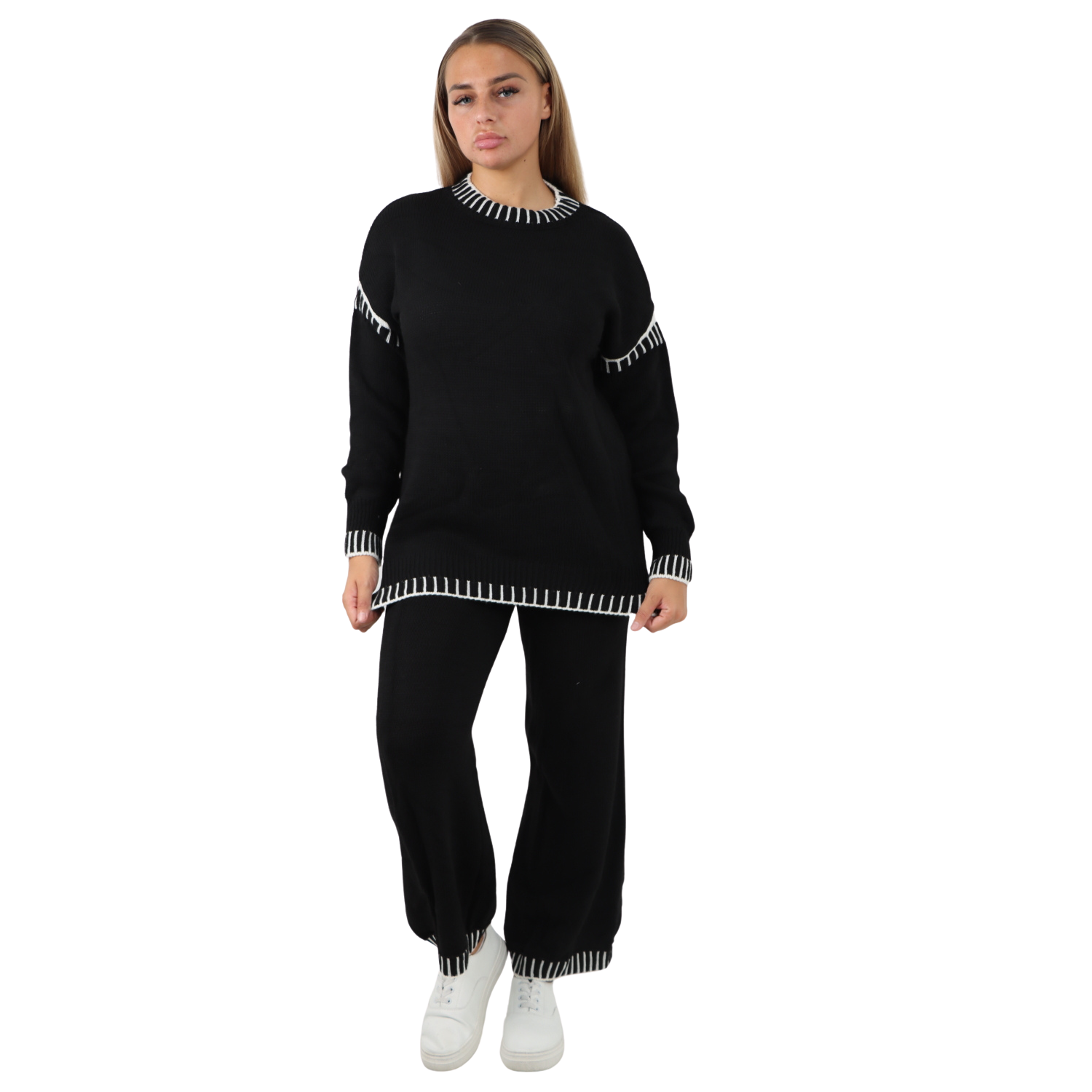 Italian Patch Knitted Co-Ord Set Tracksuit Dress WearAll