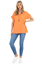 Italian Short Sleeve Necklace Top Tops WearAll