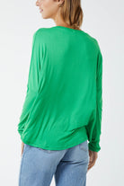 Basic Long Sleeve High Low Top TOPMF2 WearAll