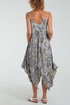 Geometric Tribal Hanky Hem Cami Dress Dresses WearAll