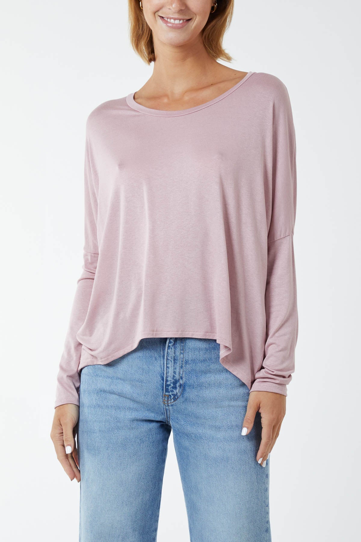 Basic Long Sleeve High Low Top TOPMF2 WearAll
