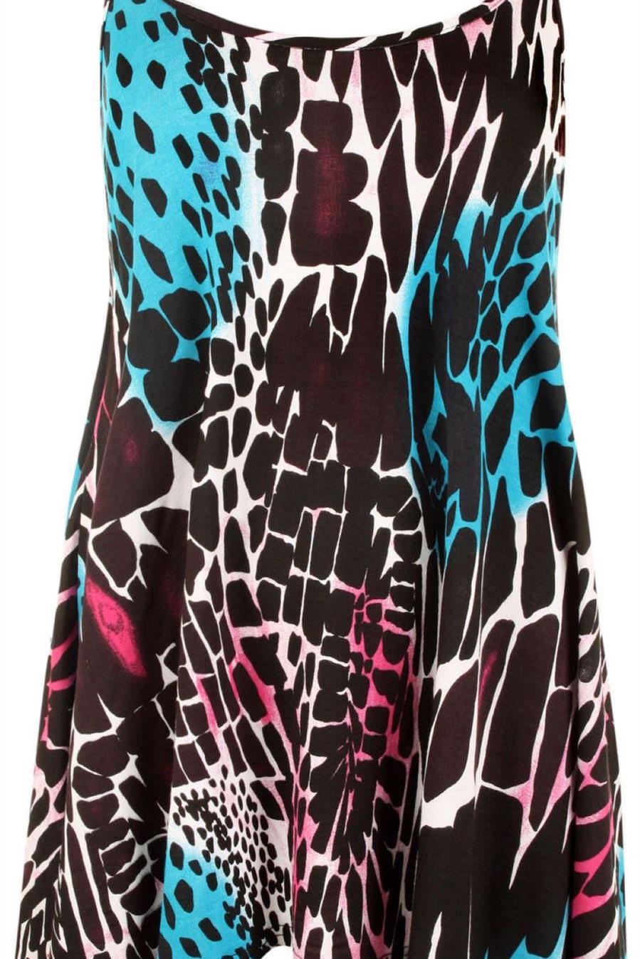 Plus Size Abstract Animal Paisley Print Vest Top Tops WearAll