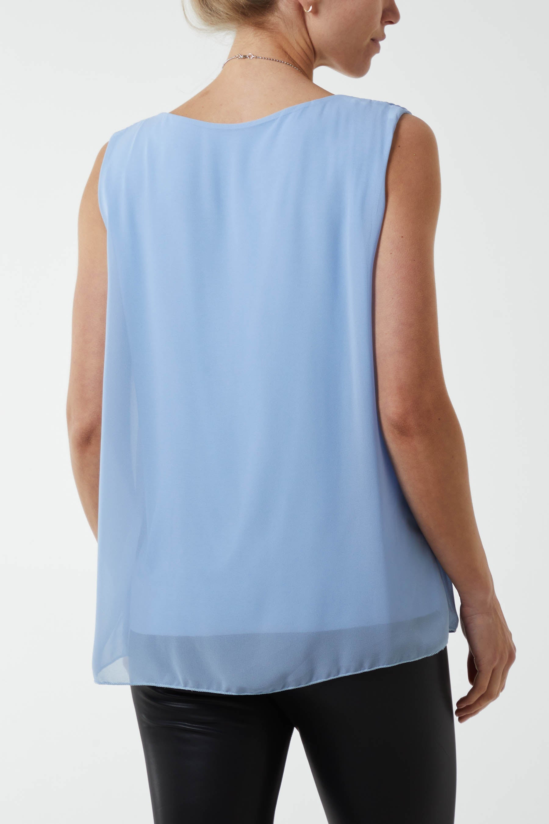 Pleated Necklace Vest TOPMF2 WearAll