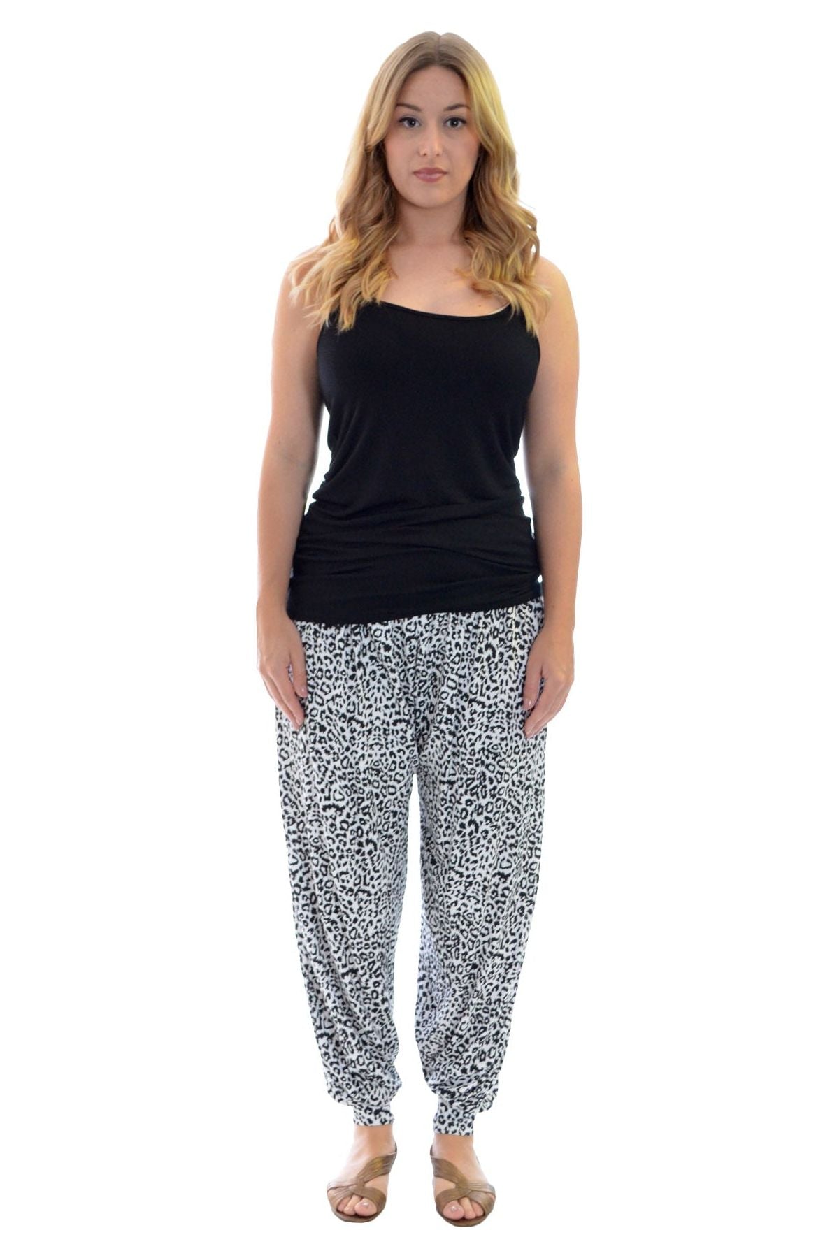 Animal Print Harem Trousers Trousers WearAll
