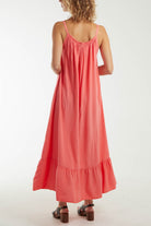 Cami Strap Relaxed Tiered Maxi Dress DMF2 WearAll