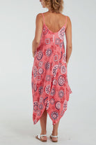 Geometric Tribal Hanky Hem Cami Dress Dresses WearAll