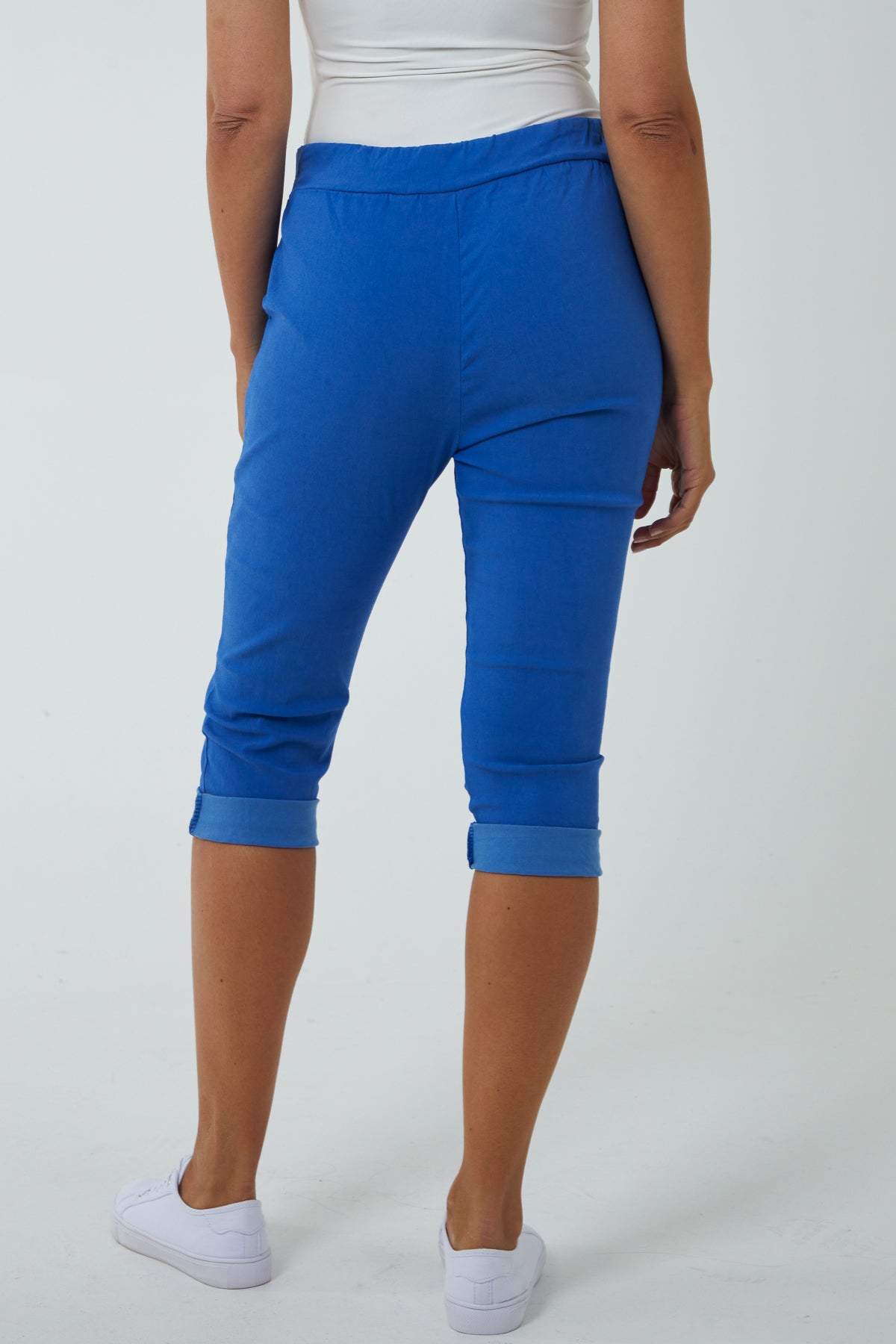 Glitter Drawstring Pocket Capri Trousers Trousers WearAll