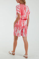 Tie Dye Co-Ord Set with Shorts Co-Ords WearAll