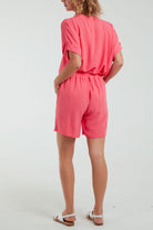V-Neck Top and Shorts Co-Ord Set Co-Ords WearAll