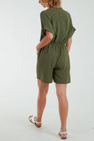 V-Neck Top and Shorts Co-Ord Set Co-Ords WearAll