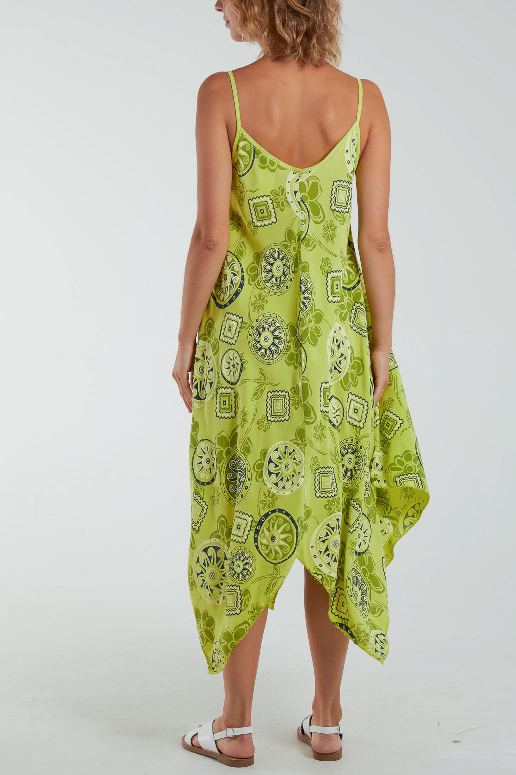 Geometric Tribal Hanky Hem Cami Dress Dresses WearAll