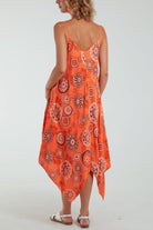 Geometric Tribal Hanky Hem Cami Dress Dresses WearAll