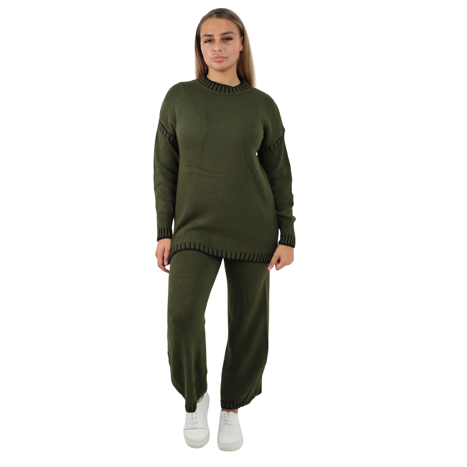 Italian Patch Knitted Co-Ord Set Tracksuit Dress WearAll