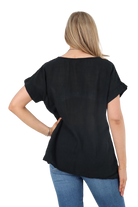 Italian Short Sleeve Necklace Top Tops WearAll