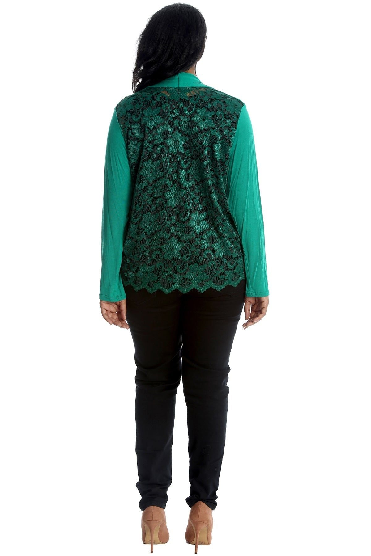 Floral Lace Back Cardigan Open Top cardigan WearAll