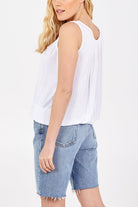 Balloon Ruffle Neck Vest TOPMF2 WearAll