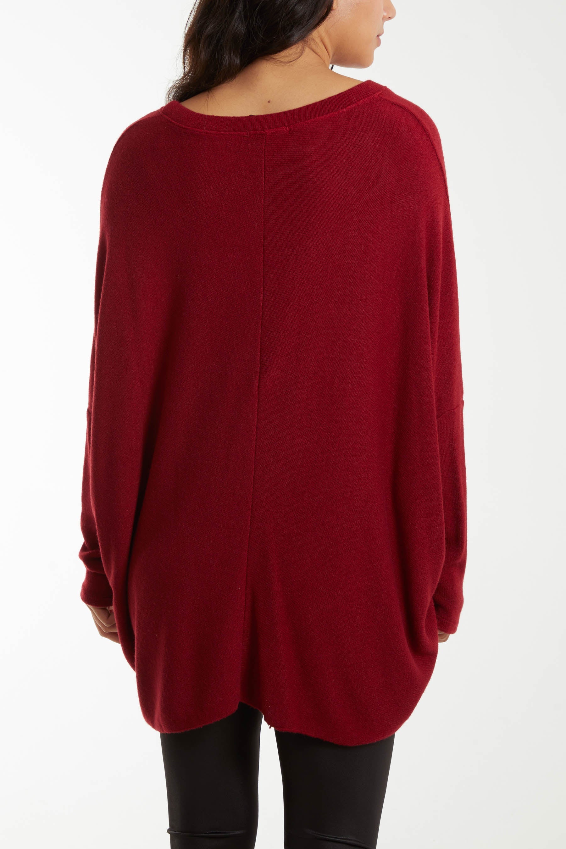 Asymmetric Hem Oversized Jumper Jumpers WearAll