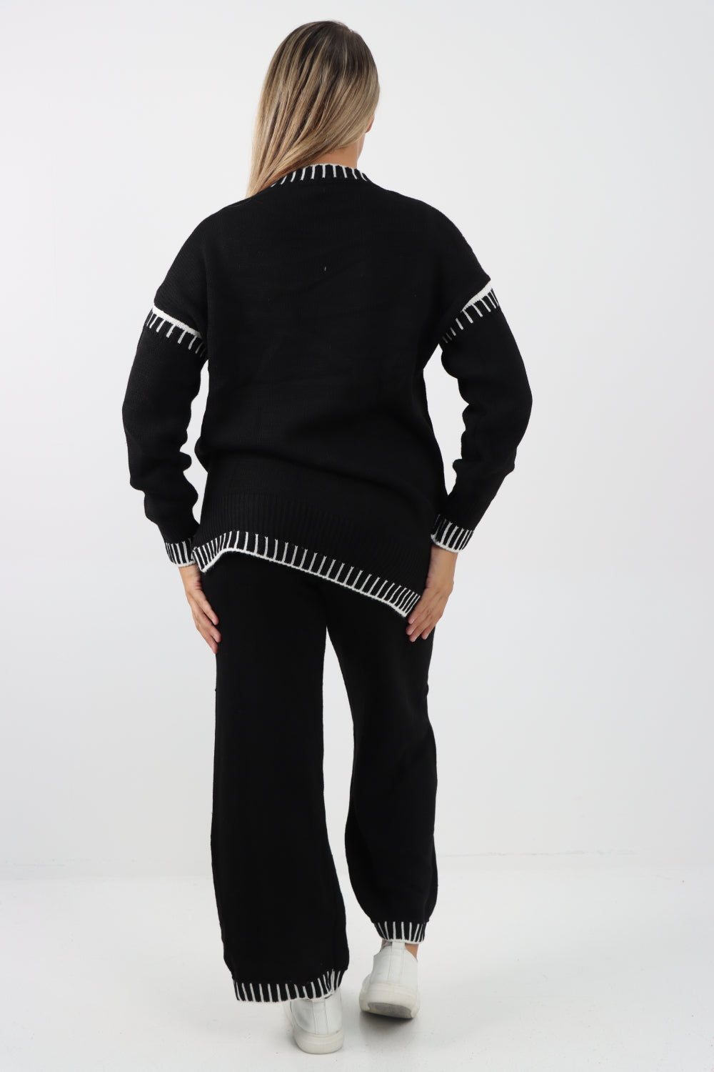 Italian Patch Knitted Co-Ord Set Tracksuit Dress WearAll