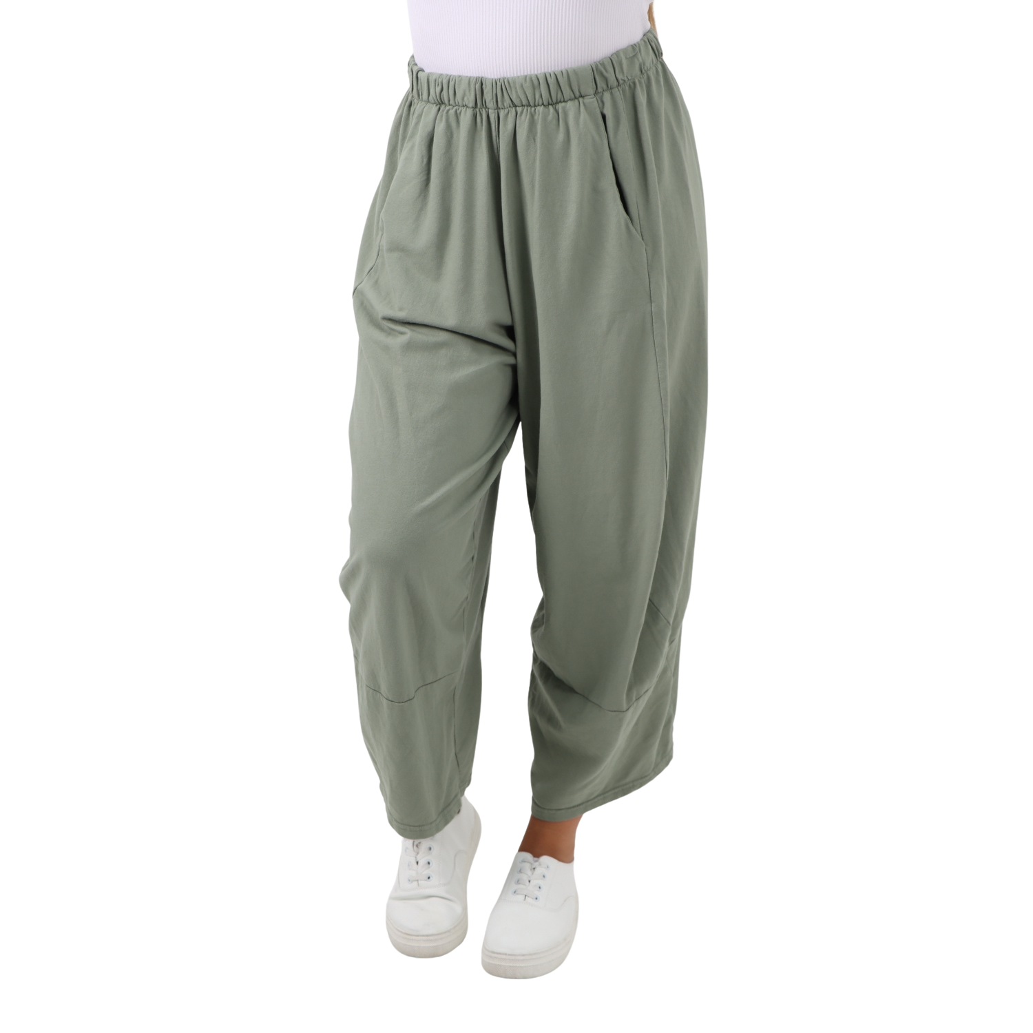Italian Relaxed Fit Plain Baggy Trouser Trousers WearAll