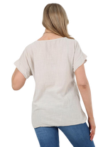 Italian Short Sleeve Necklace Top Tops WearAll