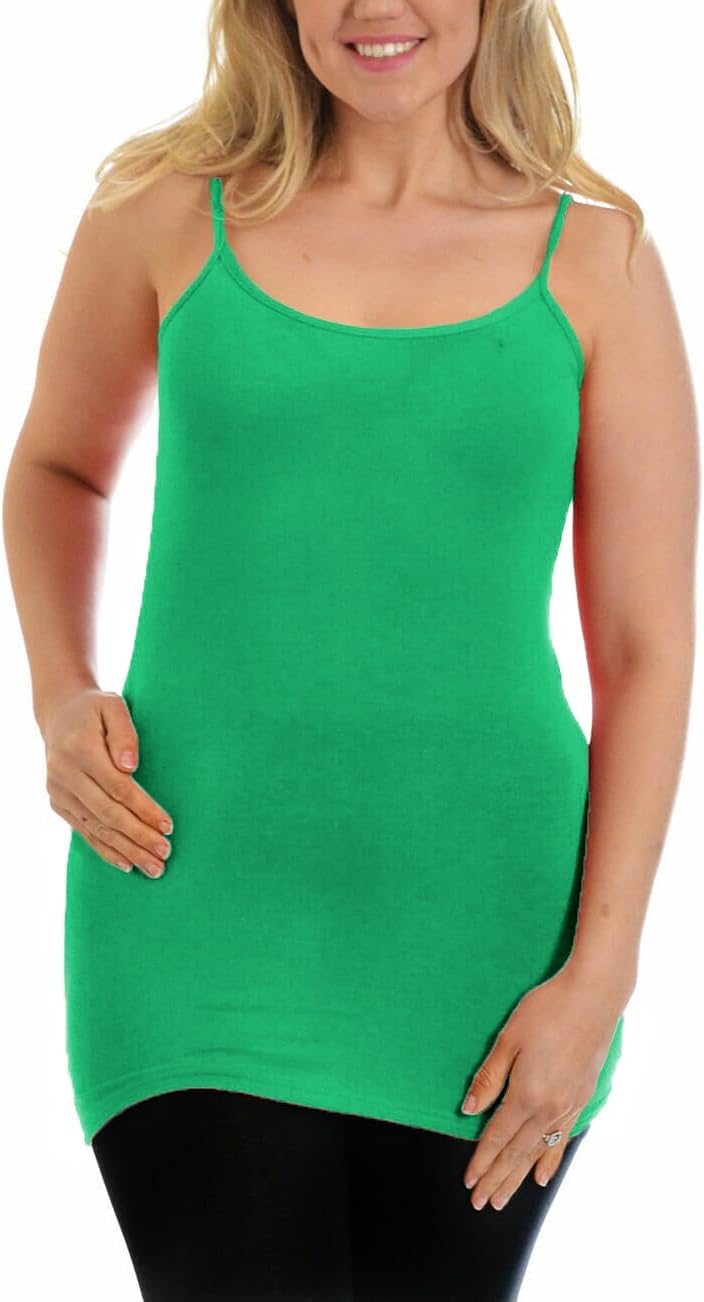 Cami Stretch Vest Scoop Neck Top Tops WearAll Jade 8-10