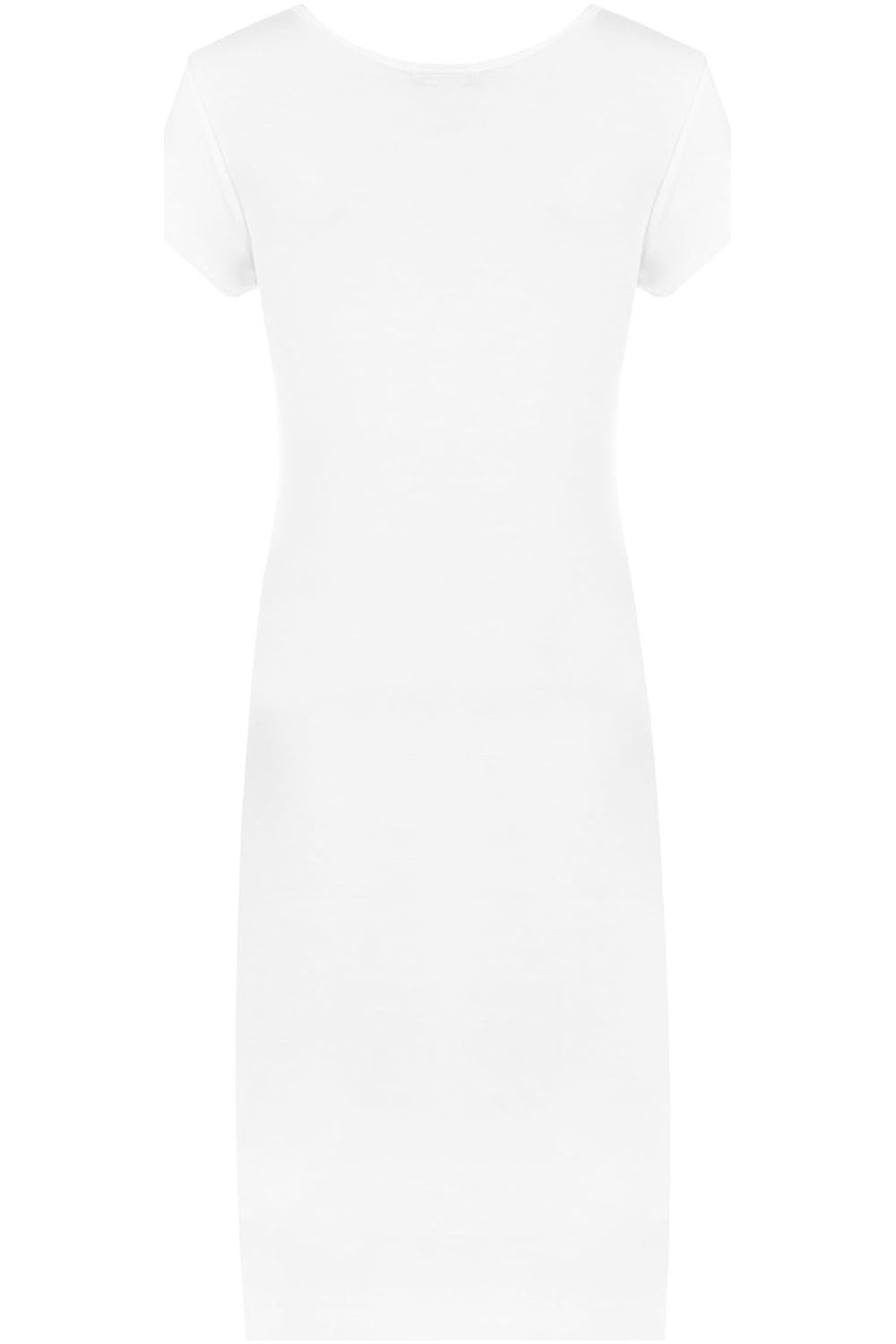 Plain Short Sleeve Jersey Midi Dress Dress WearAll
