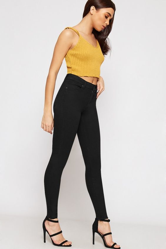 Knitted Bra Vest Top Vests WearAll