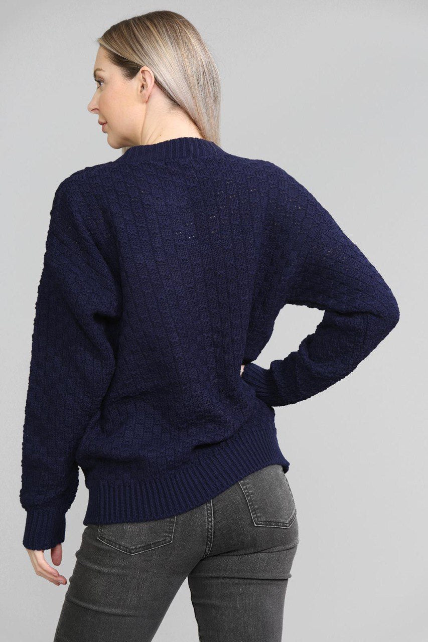 Chunky Cable Knit Long Sleeve Cardigan cardigan WearAll