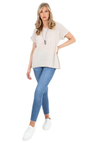 Italian Short Sleeve Necklace Top Tops WearAll