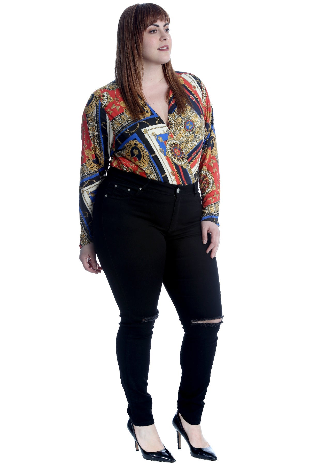 Straight Leg Ripped Jeans Jeans WearAll