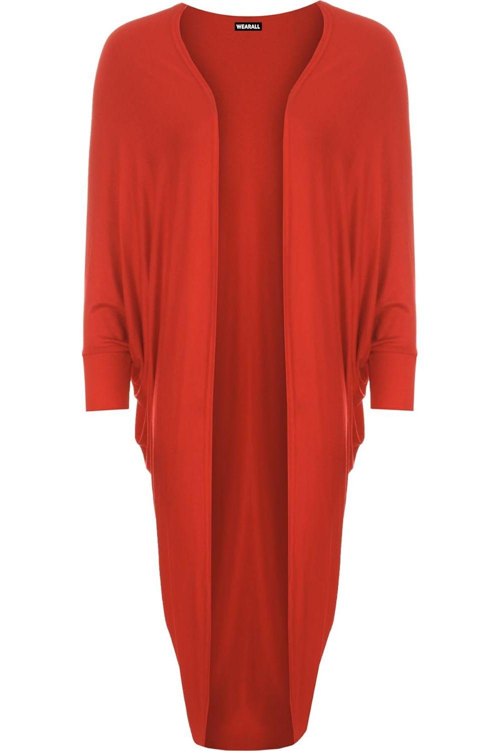 Batwing Long Open Cardigan Top Maxi Cardigan WearAll