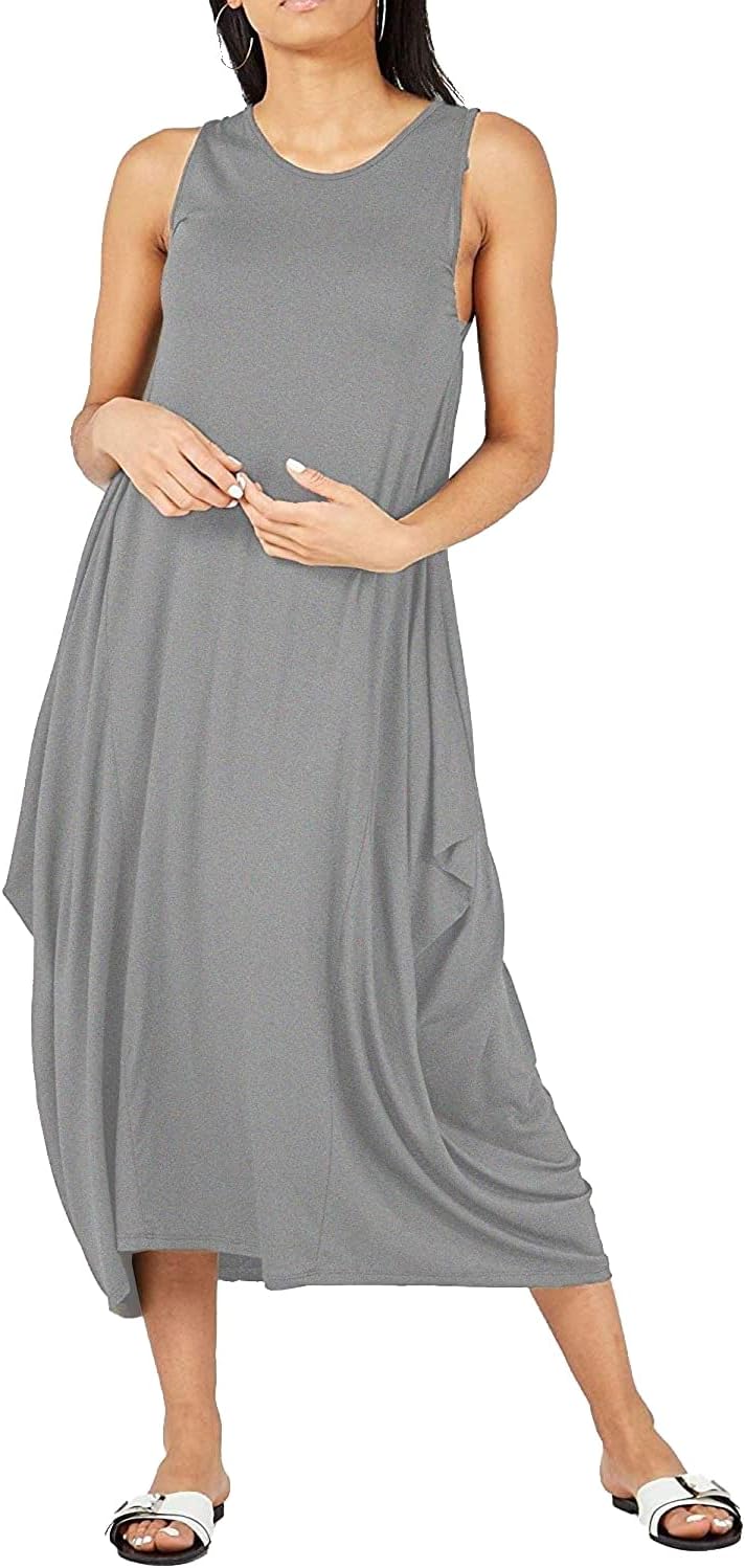 Lagenlook Parachute Dress Dresses WearAll Grey One Size Fits (10-20)