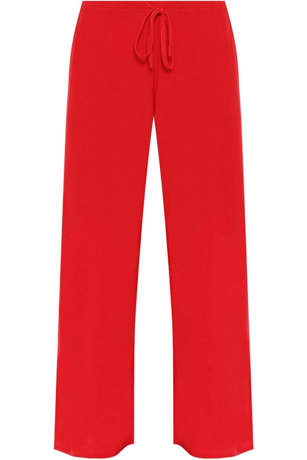 Baggy Flared Wide Leg Palazzo Trousers Palazzo WearAll Red 14