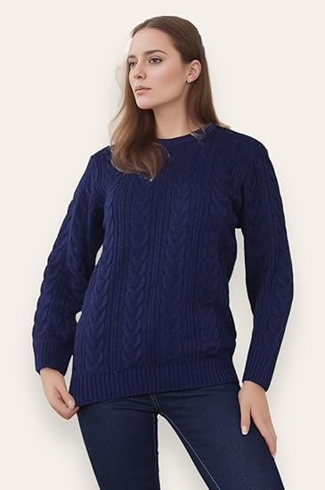 Women's Chain Link Jumper Jumper WearAll Navy 8-10