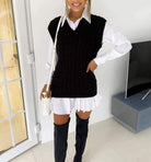 Cable Knit Tank Top Jumper WearAll