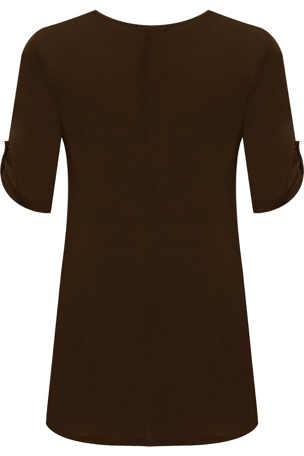 Scoop Neck Flared Ladies Plain Top Tops WearAll