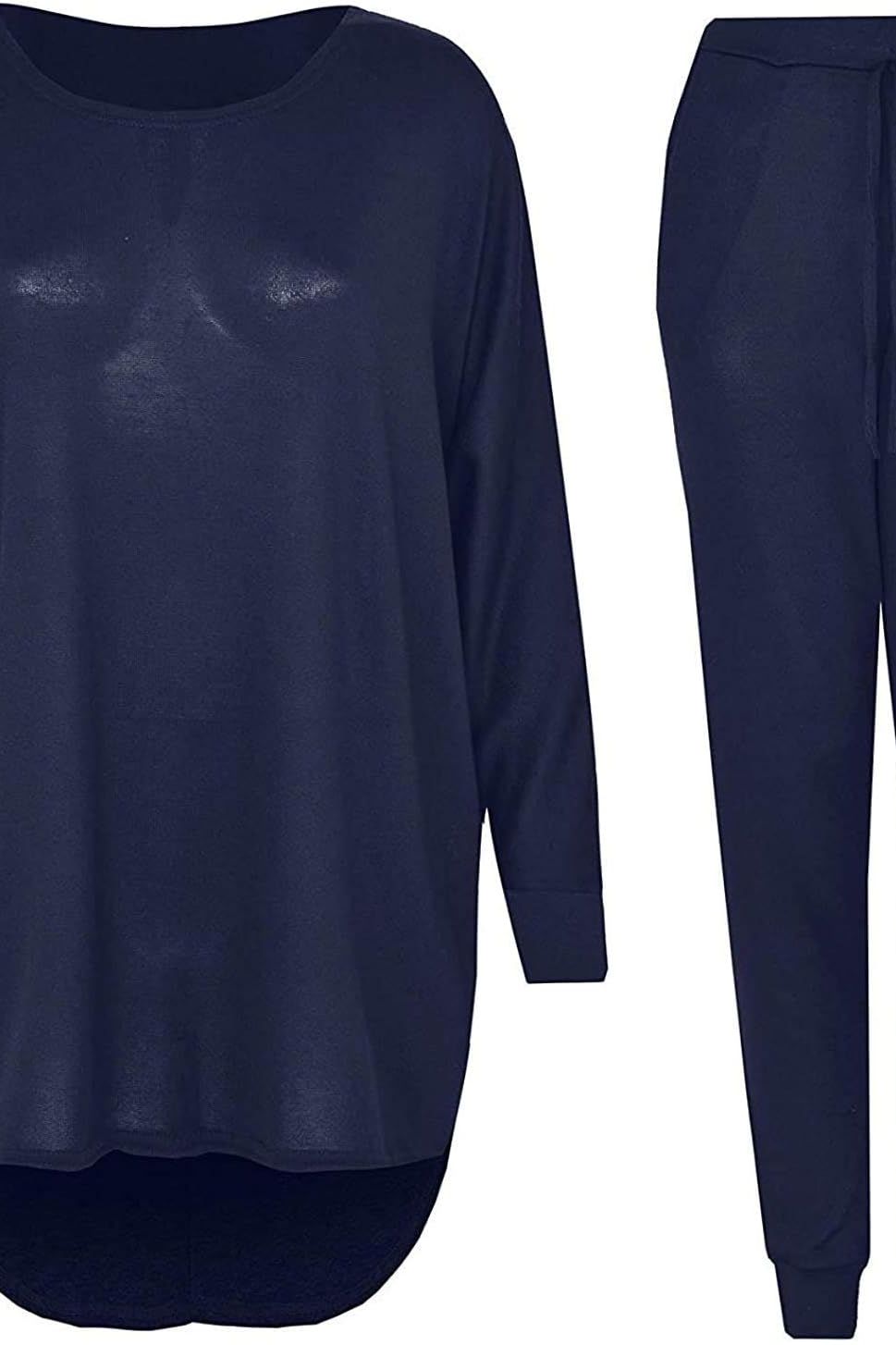 Dip Hem Top And Joggers Loungewear Tops WearAll