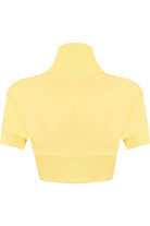 Short Sleeve Ribbed Bolero Shrug Tops WearAll
