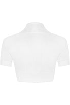 Short Sleeve Beaded Shrug Tops WearAll