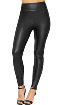 Wet Look PVC High Waist Leggings Leggings WearAll