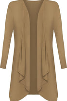 Open Waterfall Cardigan cardigan WearAll Mocha 16-18