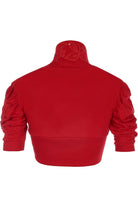 Puff Sleeve Beaded Shrug Tops WearAll